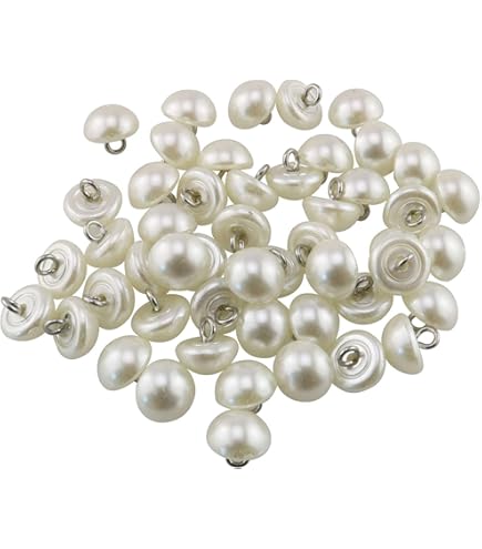Amazon.com: Nakpunar Pearl Bridal Buttons (1/2" Half Dome, Ivory) Amazon.com: Nakpunar Pearl Bridal Buttons (1/2" Half Dome, Ivory)