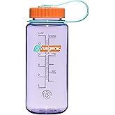 Nalgene Sustain Tritan BPA-Free Water Bottle Made with Material Derived From 50% Plastic Waste (using ISCC certified mass balance), 16 OZ, Wide Mouth, Amethyst