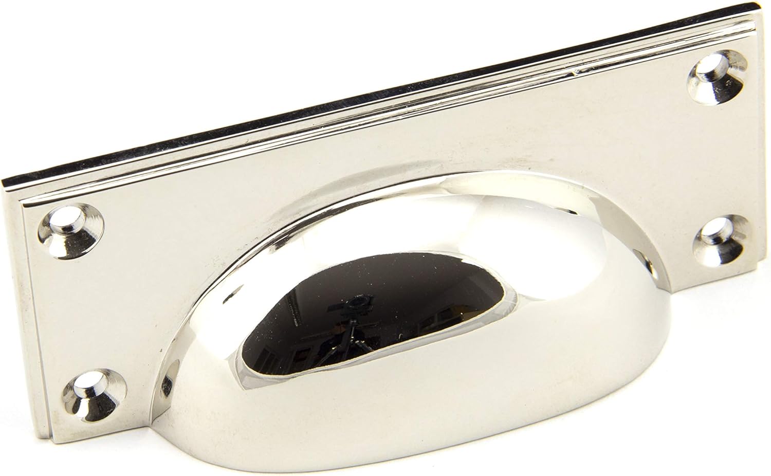 From The Anvil Home Polished Nickel Art Deco Drawer Pull 45401