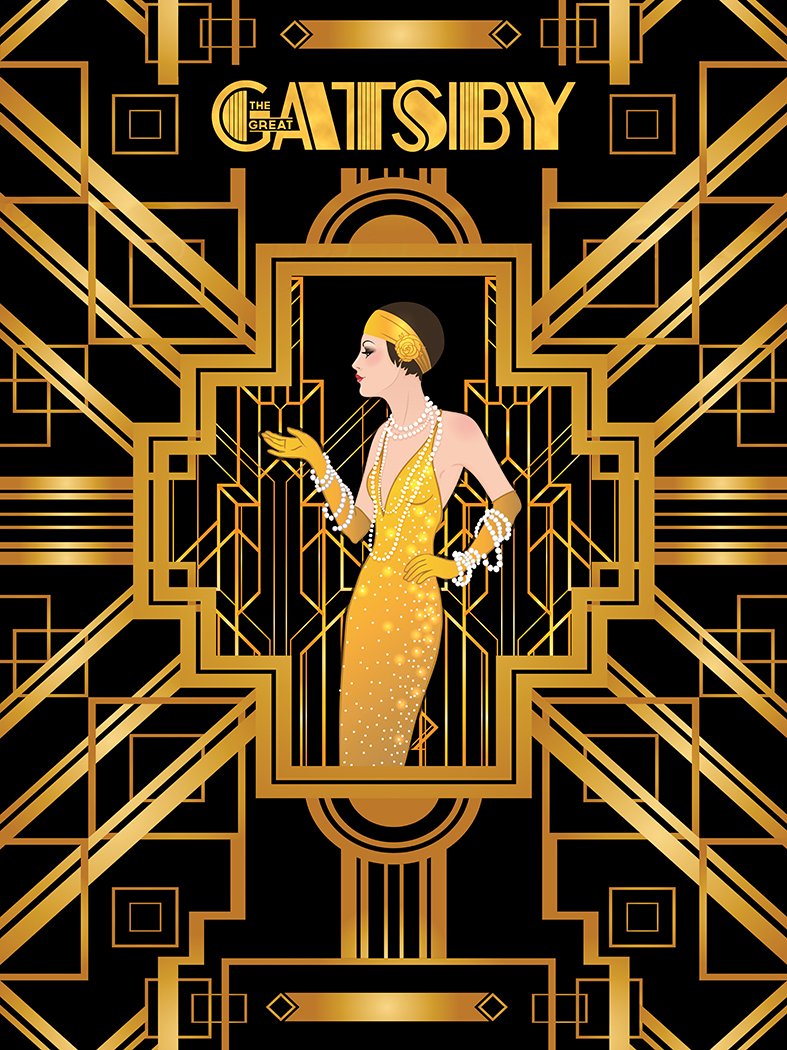 Chicbanners GATSBY V6 THEMED BACKGROUND PARTY SCENE SETTER PHOTO BACKGROUND BACKDROP LARGE PRINT 1.5m x 2m MAKES IMPACT