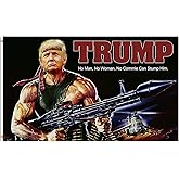 Trump Flag Rocket Gun Tank Donald Trump Flags Support for President 2024 Banner Make America Great Again Rocket Launcher 3 x 