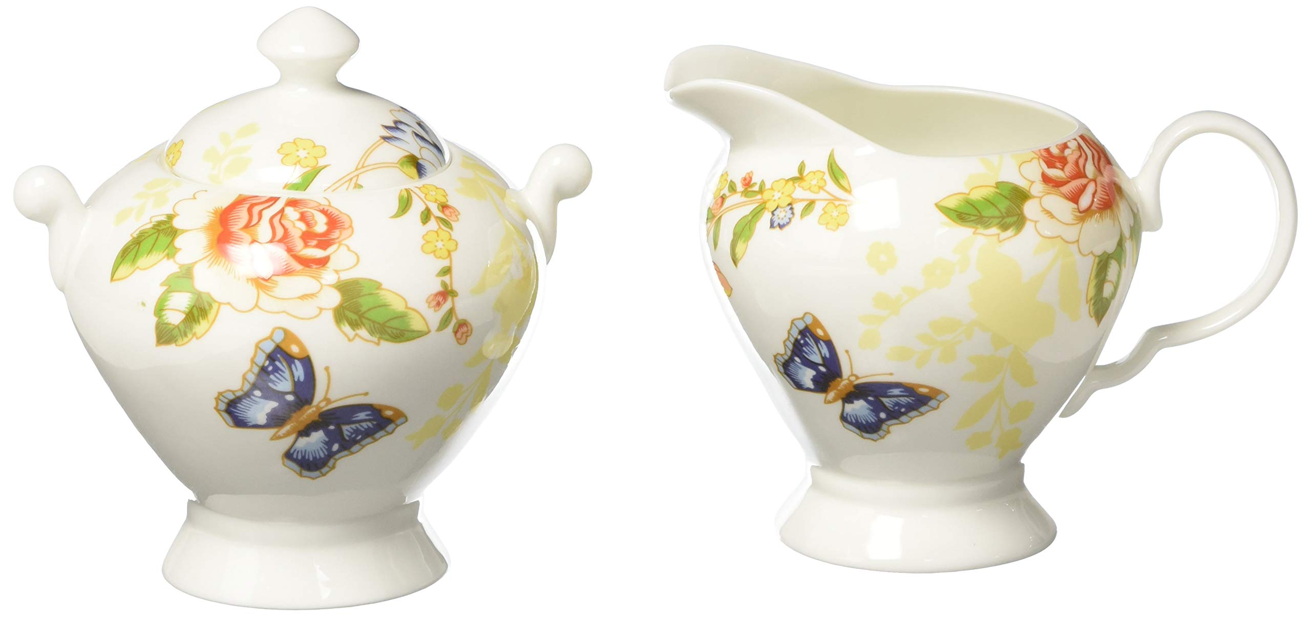 Aynsley Cottage Gaden Cream & Sugar Set