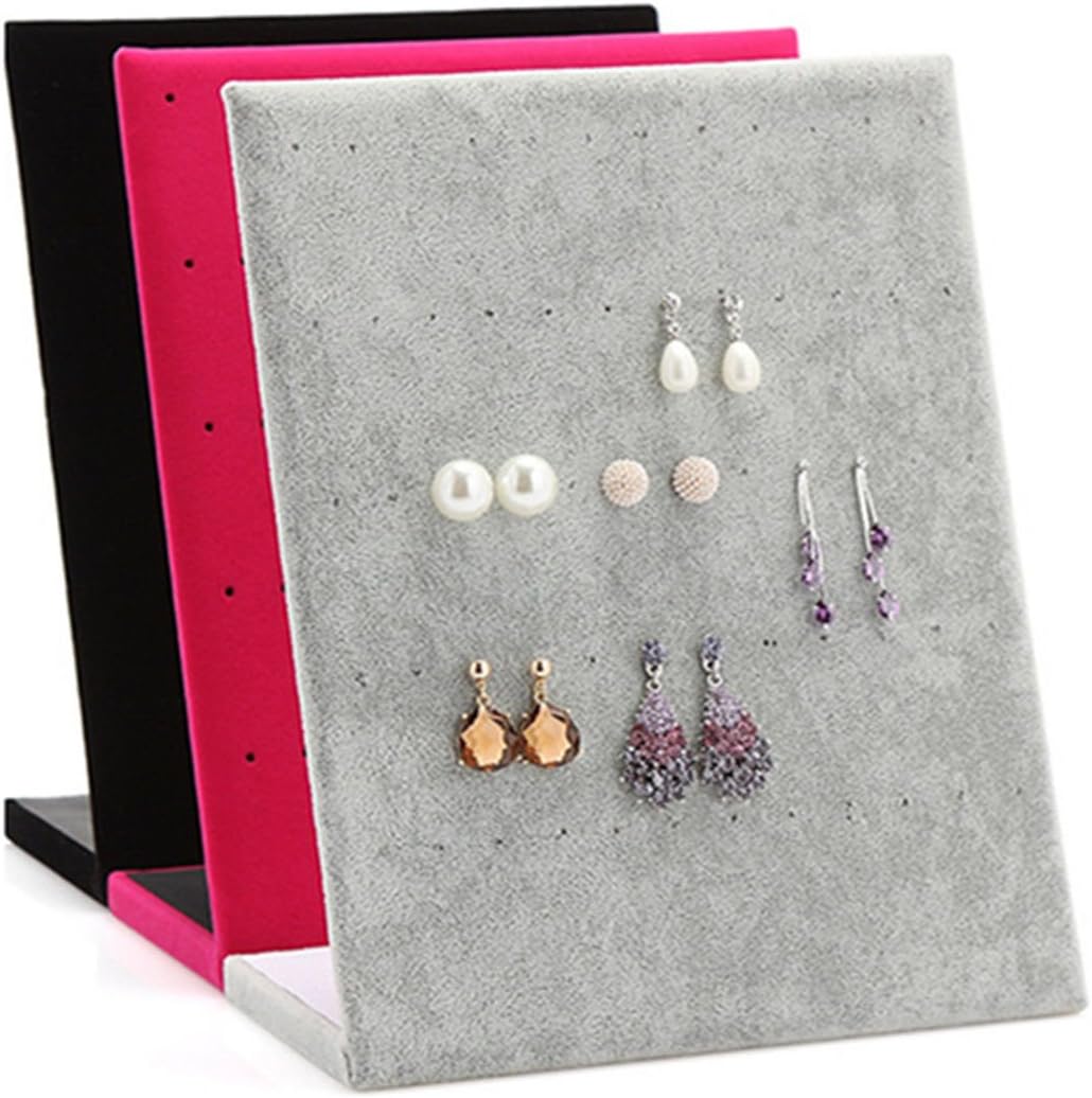 Hole Earrings Velvet Jewelry Display Box Storagevery Useful For Holding Your Make Things Clean And Tidy Life Beautiful