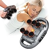 UFFAE 6 Head Massage Gun Deep Tissue with 9 Levels & 9 Modes, Electric Massager Tool for Legs, Arms, Waist, Back, Buttocks - Full Body Muscle Pain Relief, Ideal Gifts for Women, Men, Mom, and Dad