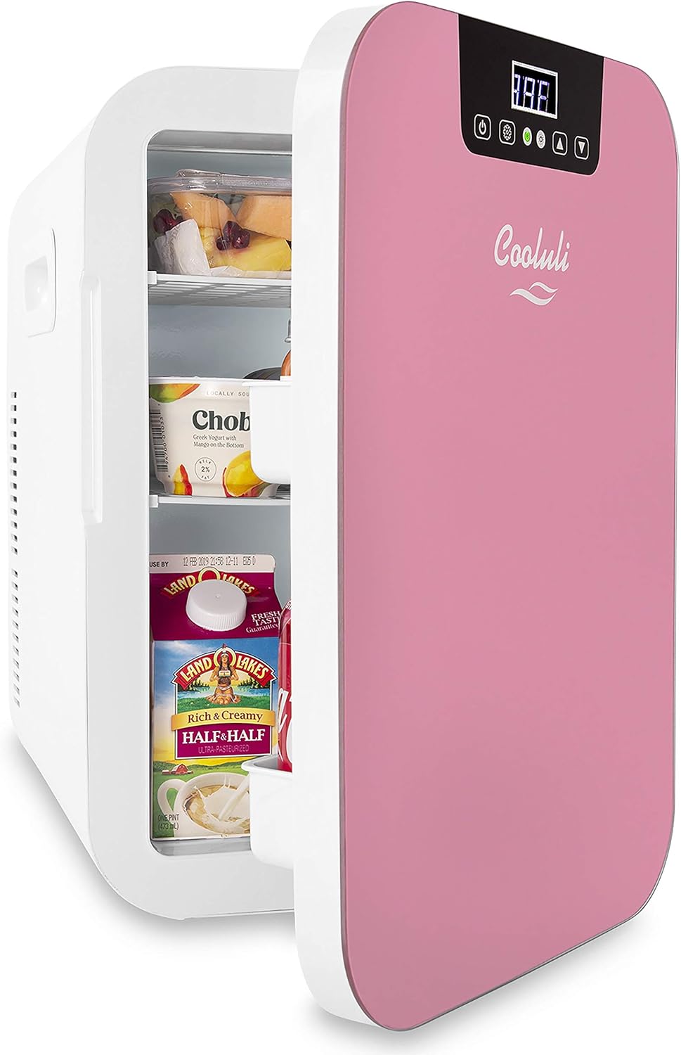 cooluli mini fridge pink
