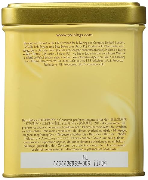 TWININGS EARL GREY LOOSE TEA TINS, 7.05 OUNCE TINS (PACK OF 1), SMOOTH, FLAVOURFUL, ROBUST BLACK TEA LEAVES, CAFFEINATED, ENJOY HOT OR ICED