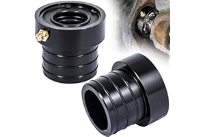 E-COWLBOY MG21103 Dana 30/44 Front Axle Tube Seal Pair For Jeep Wrangler JK JKU 2007-2018, YJ 1987-1995, TJ 1997-2006, LJ 2004-2006, Cherokee (XJ) 1984-2001, Grand Cherokee (ZJ) 1993-2001 (2PCS Black)