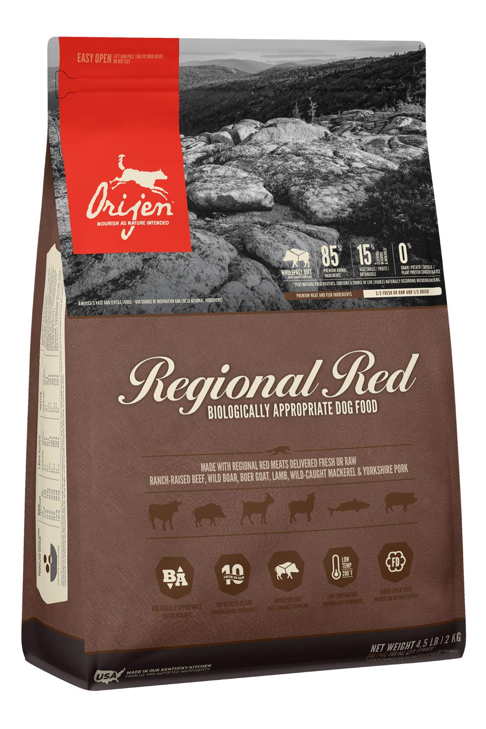 ORIJEN High-Protein, Grain-Free, Premium Quality Meat, Dry Dog Food