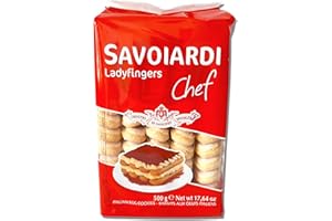 GOODSCIOUS CHIOSTRO Savoiardi Lady Finger - Classic Italian Ladyfinger Biscuits - Savoiardi Italian Ladyfingers - Italian Egg Cookies - Lady Fingers for Tiramisu - Italian Dairy Cookies - 17.64 oz
