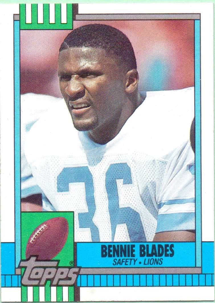 Bennie Blades 1990 Topps Football Card 361 Detroit Lions at Amazon's Sports Collectibles Store