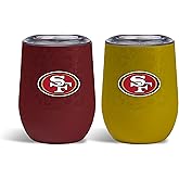 The Memory Company Officially Licensed NFL 2-Pack Home/Away Leopard SS Stemless Wine Tumblers