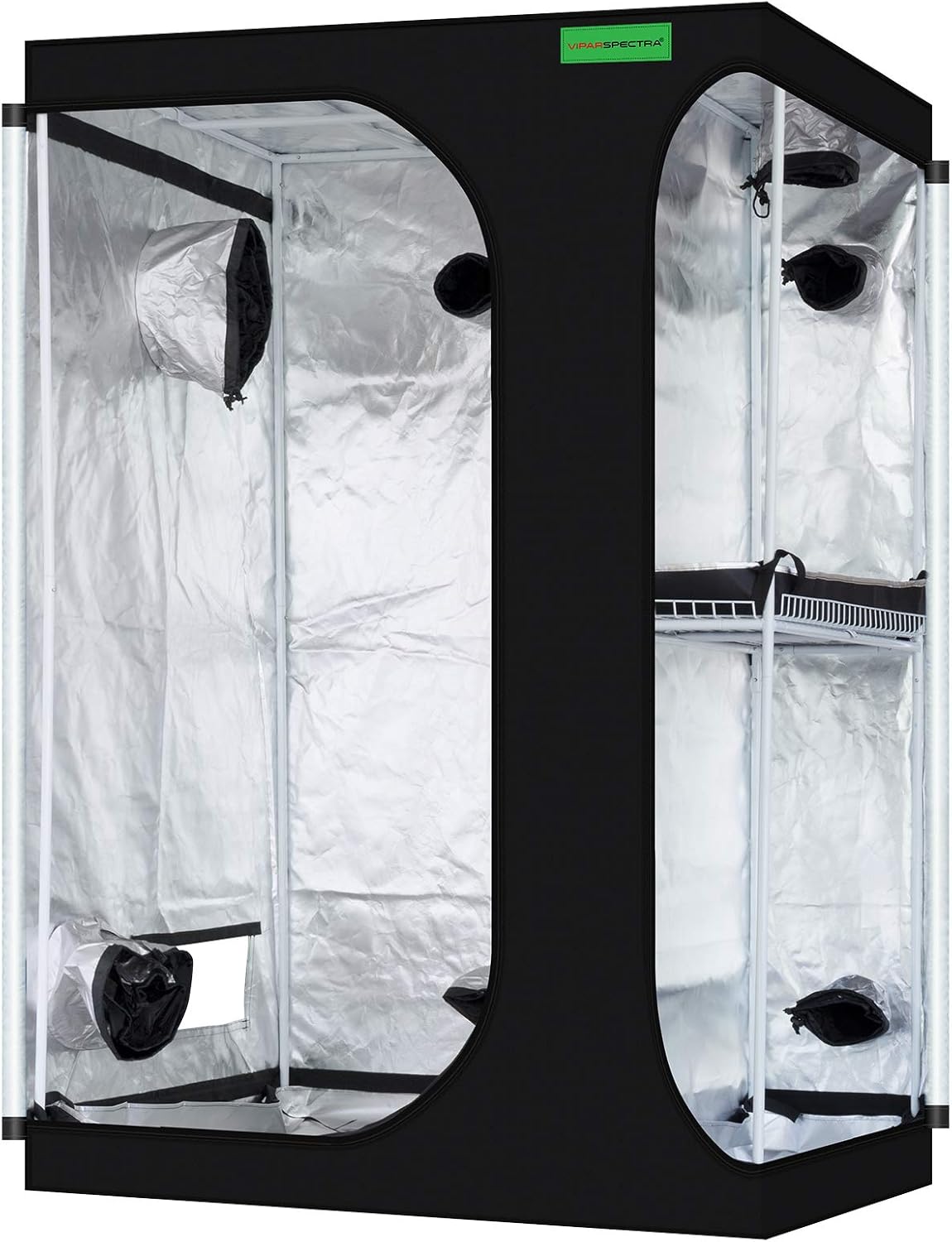 Amazon Com Viparspectra 2 In 1 48 X36 X72 Mylar Hydroponic Grow Tent With Observation Window And Floor Tray For Indoor Plant Growing 4 X3 Garden Outdoor