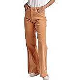 DEAR JOHN Fiona Wide Leg Women' Jeans Mid-Rise Denim Full Inseam Cut-Off Hem Comfort Stretch Fit