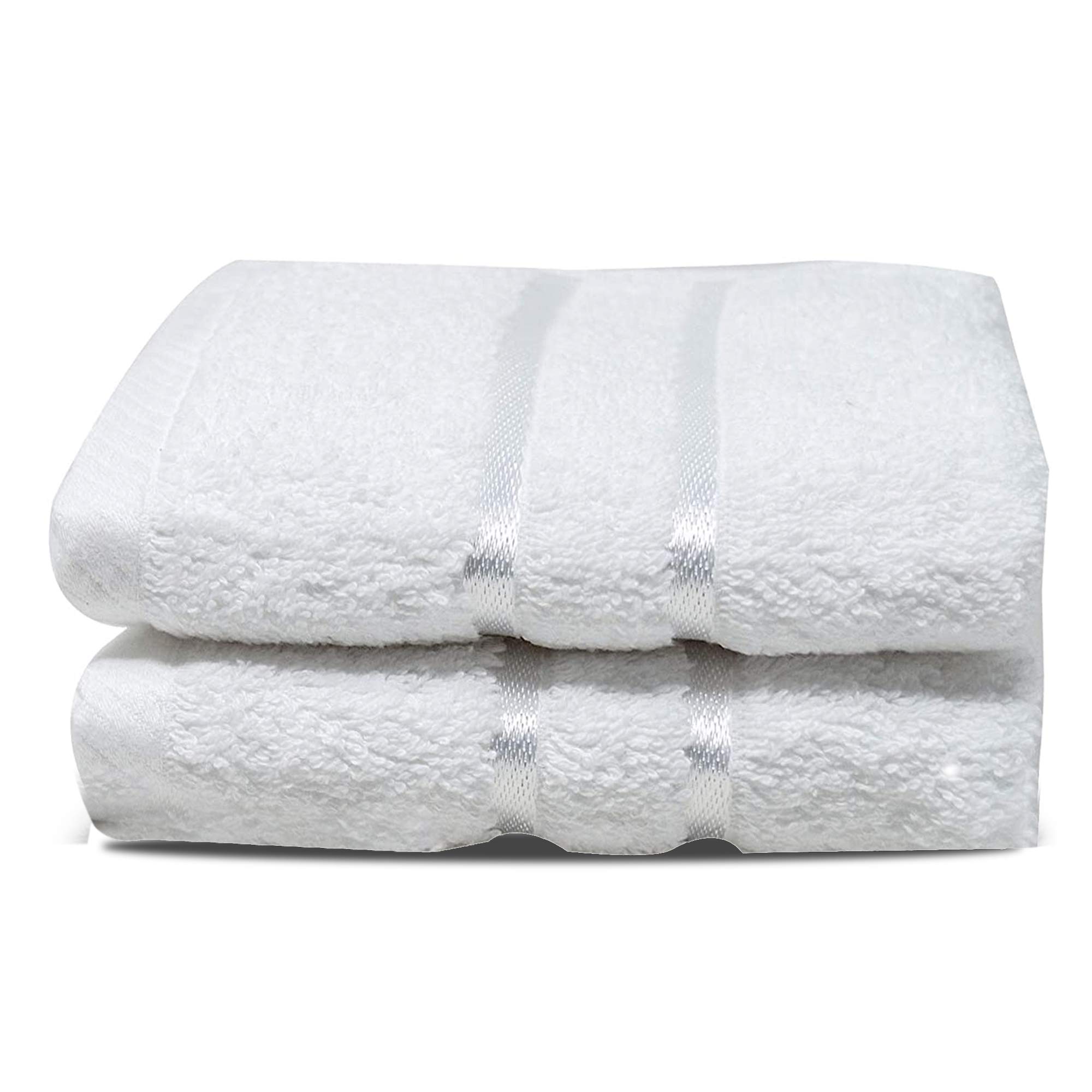 Towelogy® 600GSM Cotton Washcloths Multipack Quick Dry Flannels Face Towels Hotel Spa Bathroom Make Up Remover Cloths 30x30cm (White, Pack Of 2)