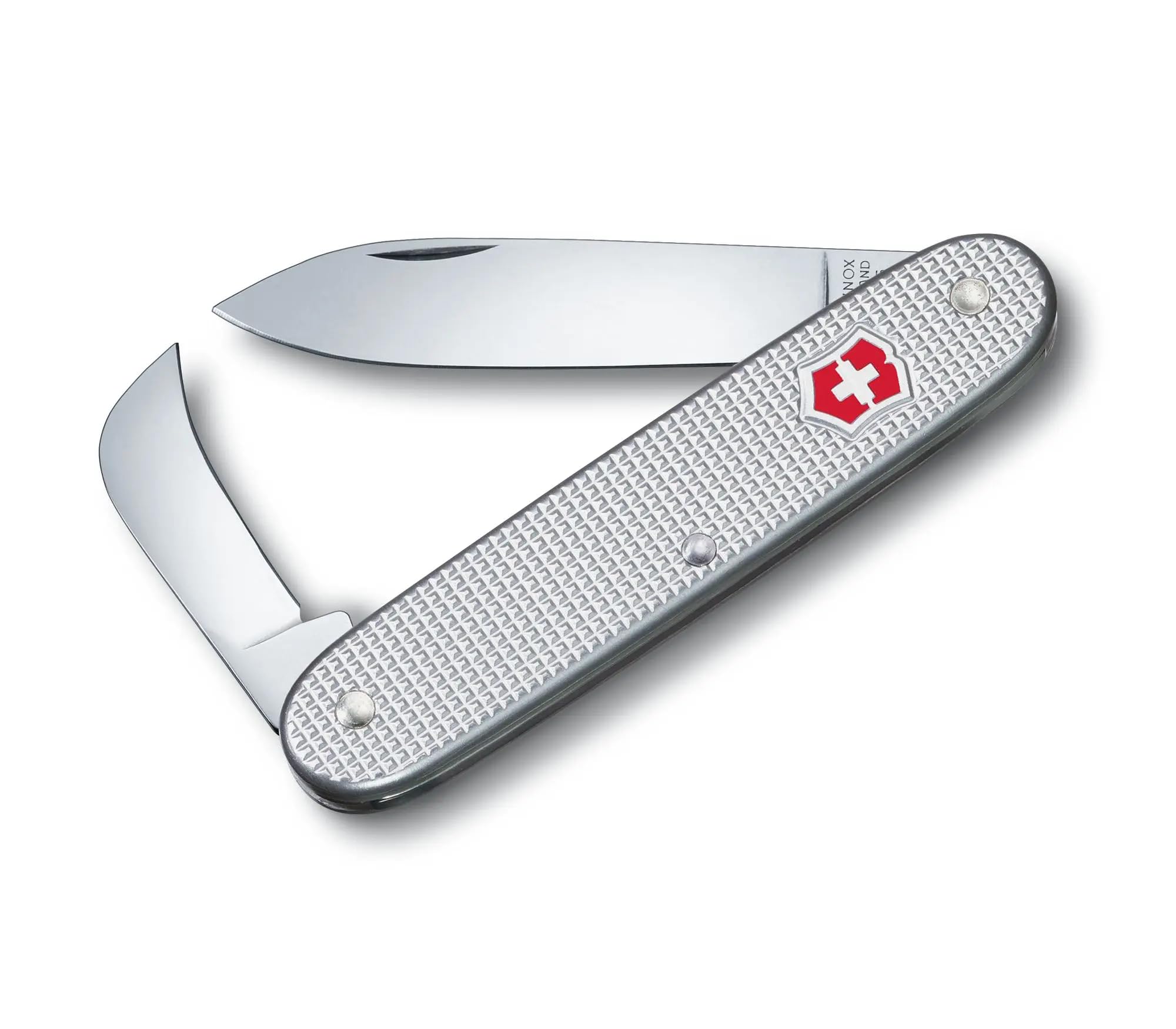 Victorinox Swiss Army 2 Alox Swiss Army Pocket Knife, Medium, Multi Tool, 2 Functions, Large Blade, Silver