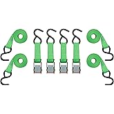 SmartStraps 10-Foot Cambuckle (4pk) 900 lbs Break Strength, 300 lbs Safe Work Load– Tie Down Fragile and Lighter Loads for Transport – Offers More Security Than Rope