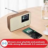 LEMЕGA IR1 Walnut Internet Radio DAB Bluetooth 60 Presets 12hr Play view 2