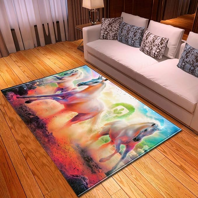 Alfombra De Gran Área,Alfombra Con Estampado De Diseño De Arte Bohemio