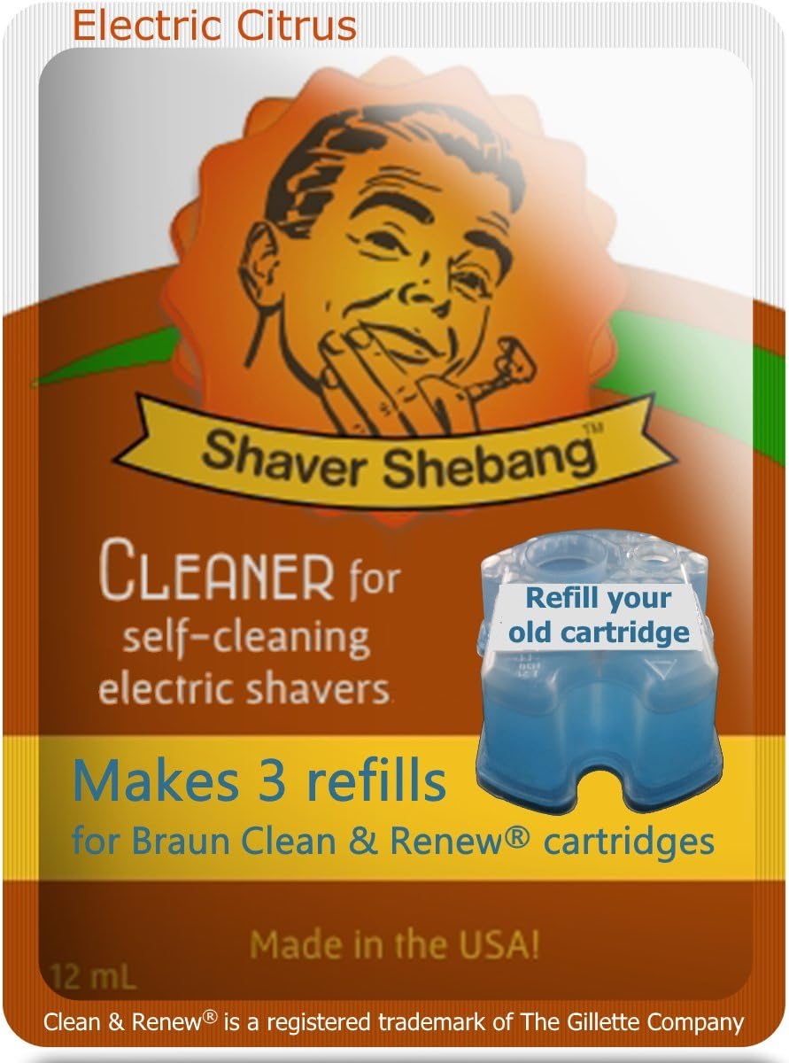 3 SS Citrus Refills for 9 Braun Clean Renew cartridges
