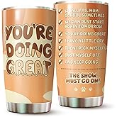 MARSANA Gifts for Mom - Mom Tumbler - Coffee Cup fors Mother from Daughter or Son - Mom's Coffee Cup - Gift for Mother's Day - Present to Women and Wife - You're Doing Great Tumbler 20 Oz