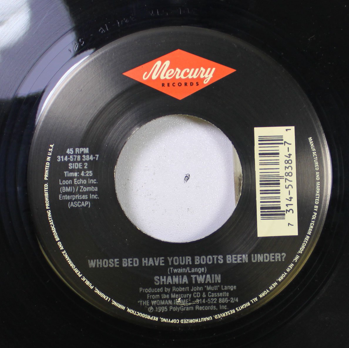 Shania Twain 45 RPM Whose Bed Have Your Boots Been Under? / Home Ain't Where His Heart Is Shania Twain 45 RPM Whose Bed Have Your Boots Been Under? / Home Ain't Where His Heart Is
