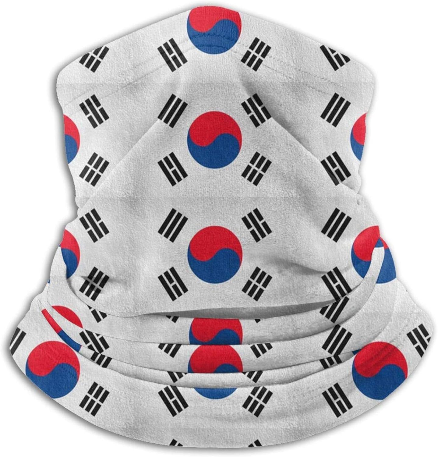 South Korea Korean Flag On Wall Textured Background Cloth Face Mask
