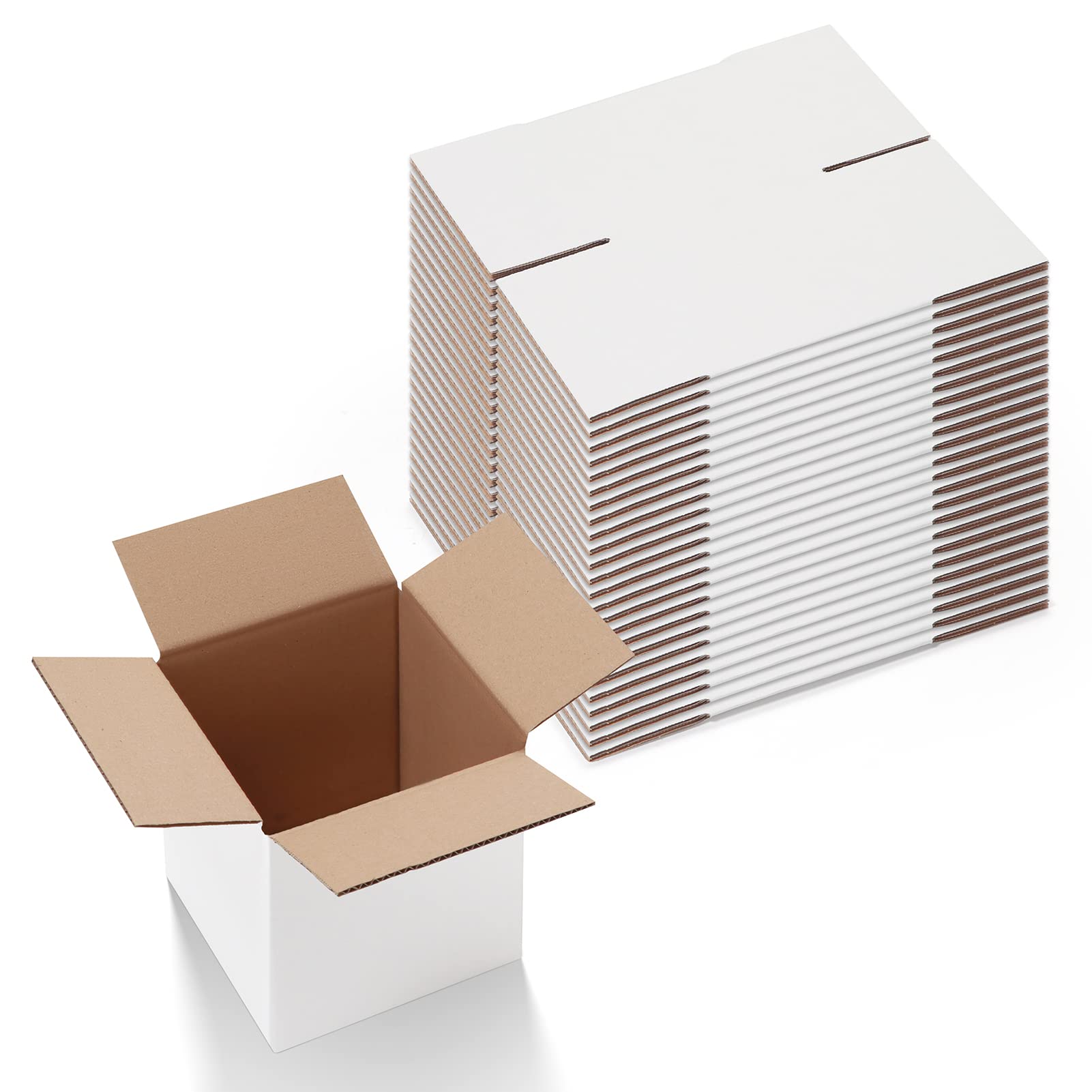 Calenzana 6x6x6 Inches Shipping Boxes Set of 25, White 6x6x6, | eBay