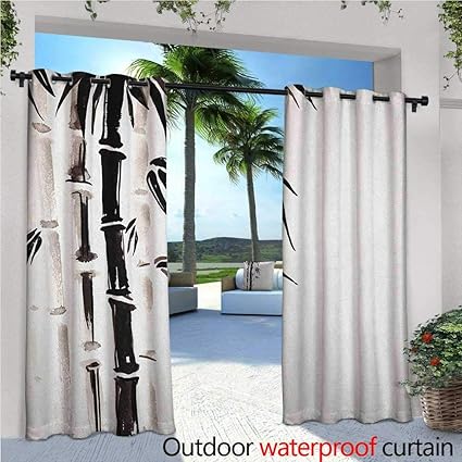 Amazon Com Bamboo Indoor Outdoor Single Panel Print Window