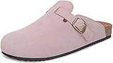 Intini Cork Clogs for Women Mens Suede Leather