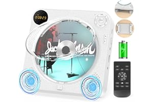 CD Player Portable, Portable CD Player with Bluetooth, Rechargeable CD Player Portable, ARAFUNA Portable CD Player with Speakers, Wall Cd Player Kpop Cd Player Support Fm Radio USB Aux Input