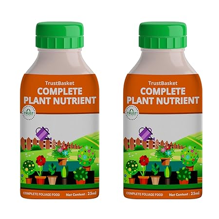 Trustbasket Concentrated All Purpose Organic Plant Nutrient Feeds 100 Plants Upto 6 Months (2 Bottles)