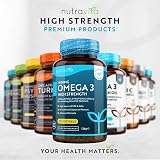 Nutravita Omega 3 Fish Oil 2000mg - 1000mg EPA & 400mg DHA - UK Made view 7