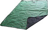 Armo Extra Large Tartan Picnic Blanket 200cm x 200cm Green with Carry Handle view 2