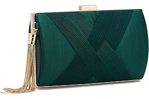 WEIMZC Women Clutch Bag Evening bag Fringed Evening Handbag,Lady Party Wedding Clutch Purse Chain Shoulder Cross Body Bag