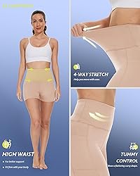 CAMPSNAIL Biker Shorts Women with Pockets