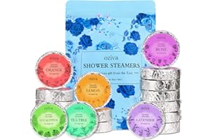 DSWY Aromatherapy Shower Steamers- Stocking Stuffers for Women, Shower Bombs - Self Care and Relaxation Stress Relief Stocking Stuffers for Adults