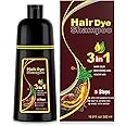 Ivnil Chestnut Brown Hair Dye Shampoo 3 in 1 Hair Color for Women & Men - Herbal Ingredients Color in Minutes 500ML