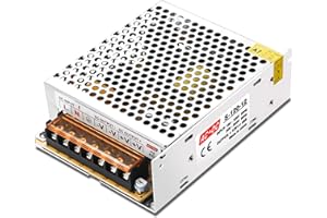 LEDMO Switching Converter, AC/DC Power Supply Adapter Transformer Driver for LED Strip Lights, AC 100V/240V to DC 12V 10A 120W LED Strip Light Power Supply Switching Mode Converter