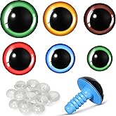 WILLBOND 56 Pcs Large Safety Eyes Stuffed Animal Eyes 16-30 mm Plastic Craft Crochet Eyes for DIY of Puppet Bear Toy Doll Mak
