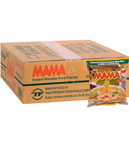 Mama Tom Yum Shrimp Instant Noodles, 60 g, Pack of 30 : Amazon.ca