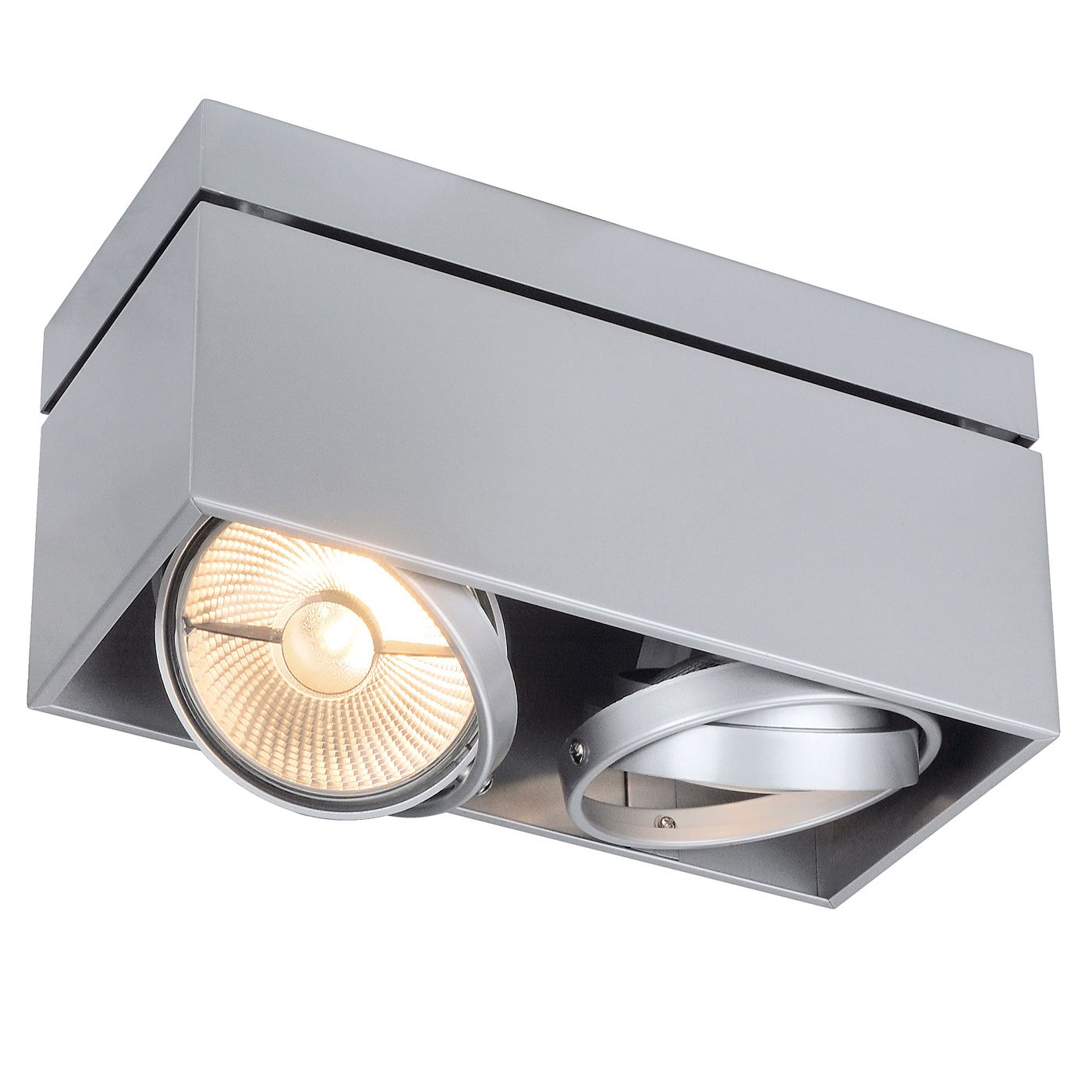 SLV Surface-Mounted Ceiling Light EVG for 1xT5 (13 / spot, floodlight, Ceiling spot, Ceiling Light, Surface-Mounted Light, Internal Lighting / GU10 75W White