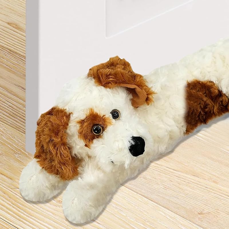 The Magic Toy Shop Cream Dog Door Draft Excluder Cushion