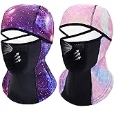 Breathable Kids Balaclava Ski Mask (2 Pack), Fleece Winter Face Mask for Cold Weather Boys Girls - Children Windproof Hat