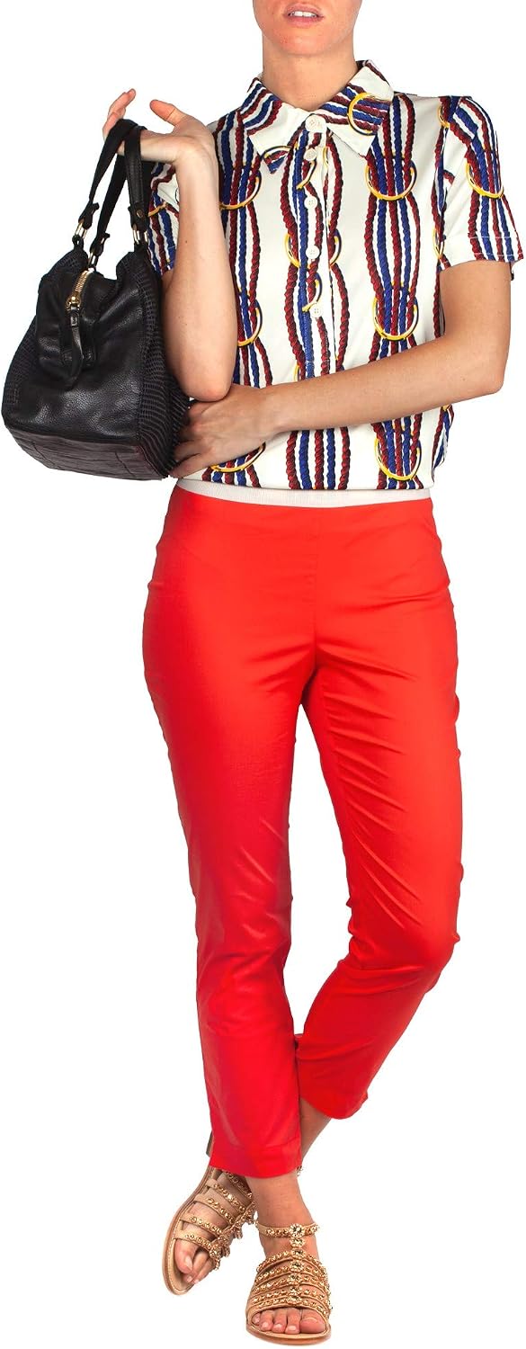 350443 Leggins Rosso Liviana Conti Abbigliamento Donna berjaya.edu.my