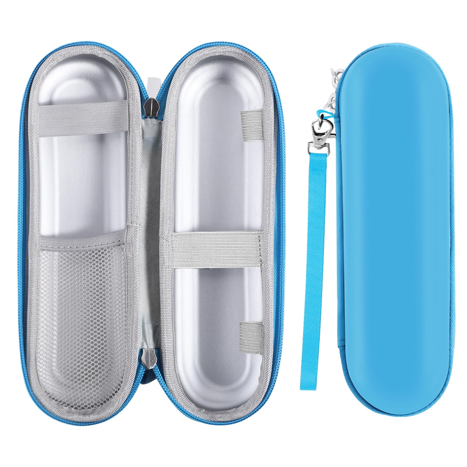 Hemiks Electric Toothbrush Travel Case, Portable Electric Toothbrush Case with Accessories Storage, Toothbrush Holder Toothbrush Covers for Travel School Business Trips (Blue) — image 1