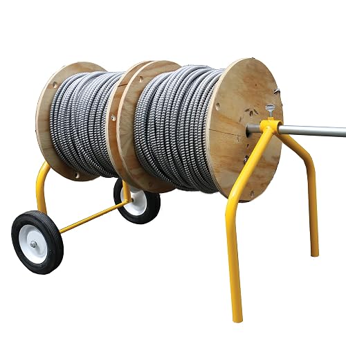 Wire Roller Rack Rack-A-Tiers The E-Z - Wire Spool Rack on Wheels, Wire Spool Holder ...