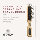 KENT AirHedz Micro Phine Taming Brush Natural Bristle Beech Wood Handle view 2