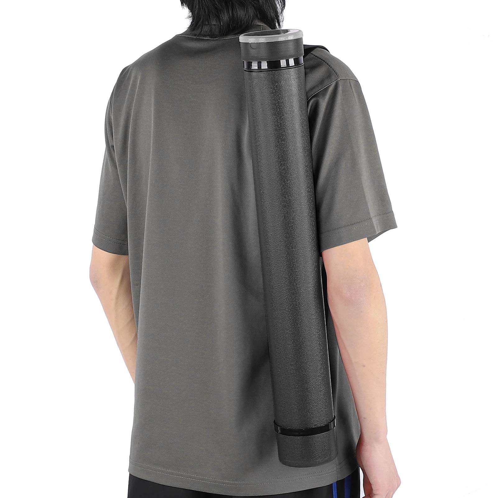 Blueprint Tube, PE Documents Storage Tube, Extendable with Strap Documents for Posters Artworks Maps(Black)