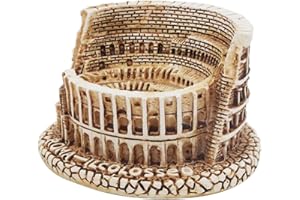 Kocris Casa Rome Colosseum Fish Tank Decorations Ancient Arena Amphitheatre Roman Reptile Turtle Lizard Spider Tanks Terrarium Building Décor Ornament Pet
