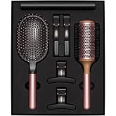 Dyson Hair Styling Gift Set (Rose) | Paddle brush, 1.8in Vented barrel brush, Detangling comb, 2 Sectioning hair clips and 2 Wide hair clips